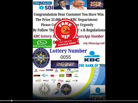 kbc lottery fake whatsapp number|Fact Check: 'Kaun Banega Crorepati' is not giving any .